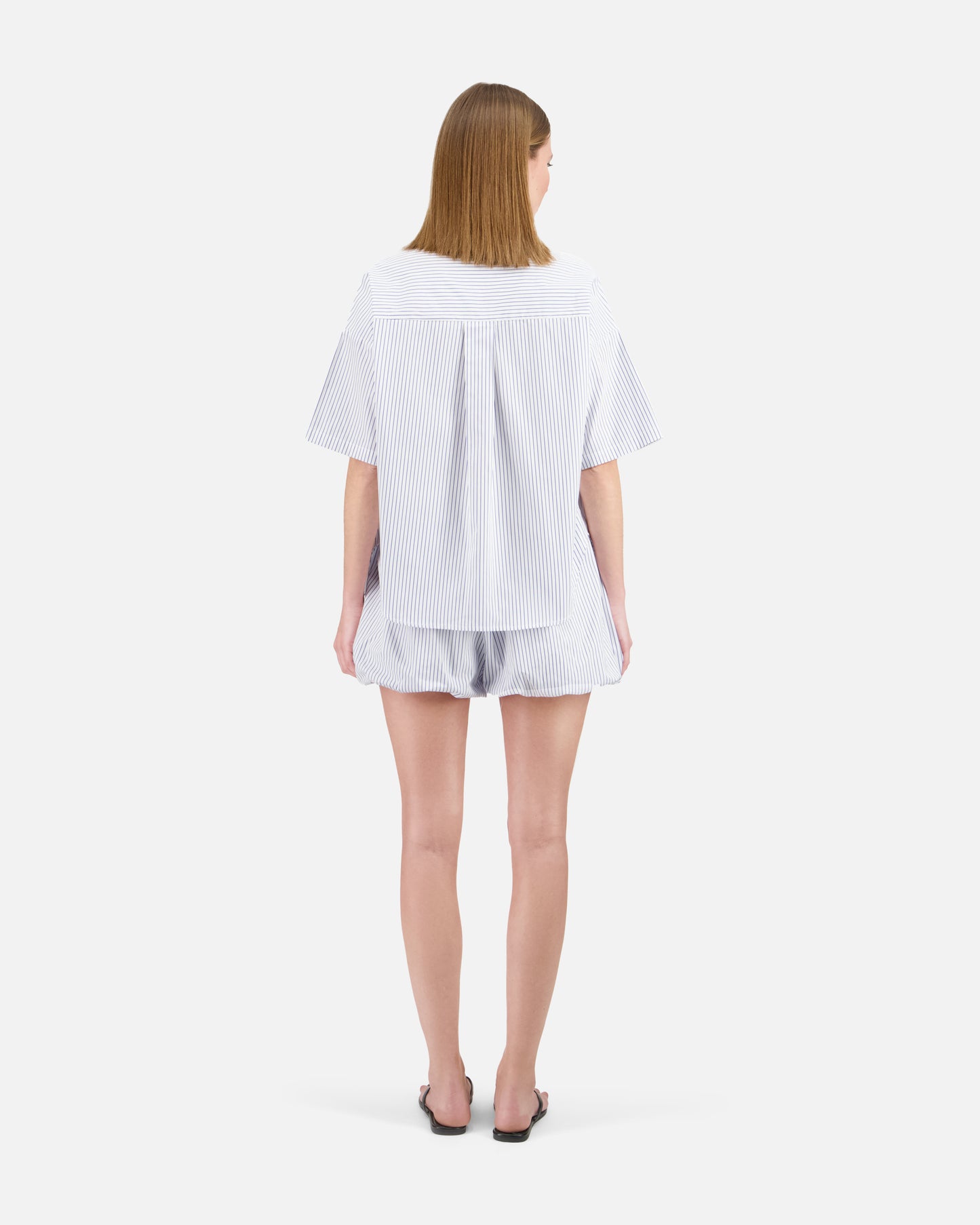 CHEMISE BOYFRIEND À MANCHES COURTES