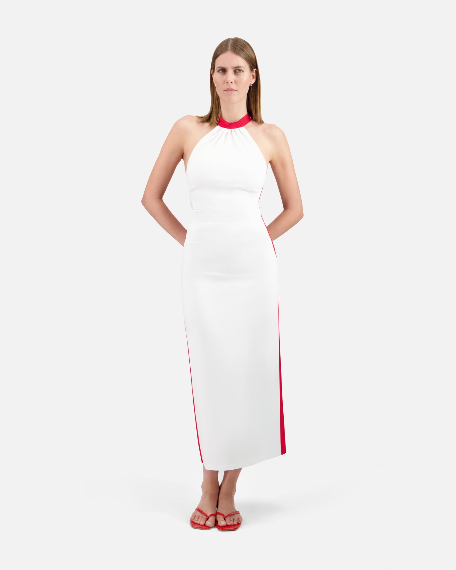 ROBE LONGUE BICOLORE