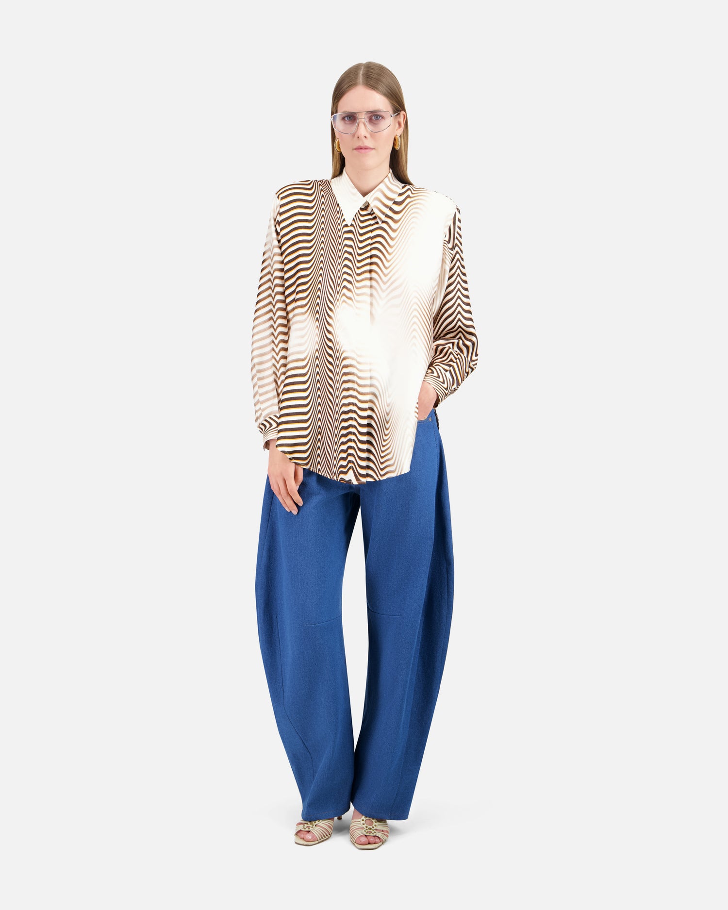 CHEMISE EN SOIE IMPRIMÉE