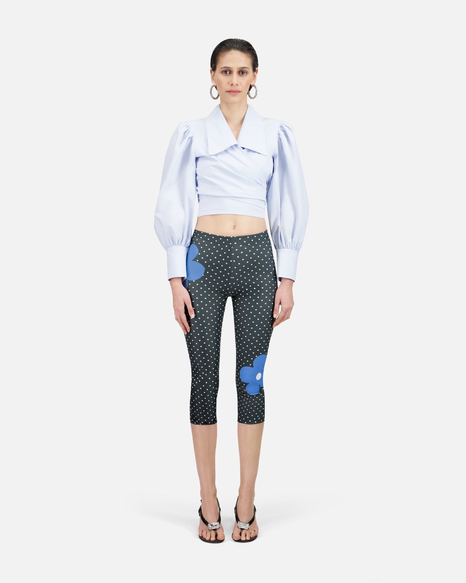LEGGING CAPRI EN JERSEY STRETCH IMPRIMÉ