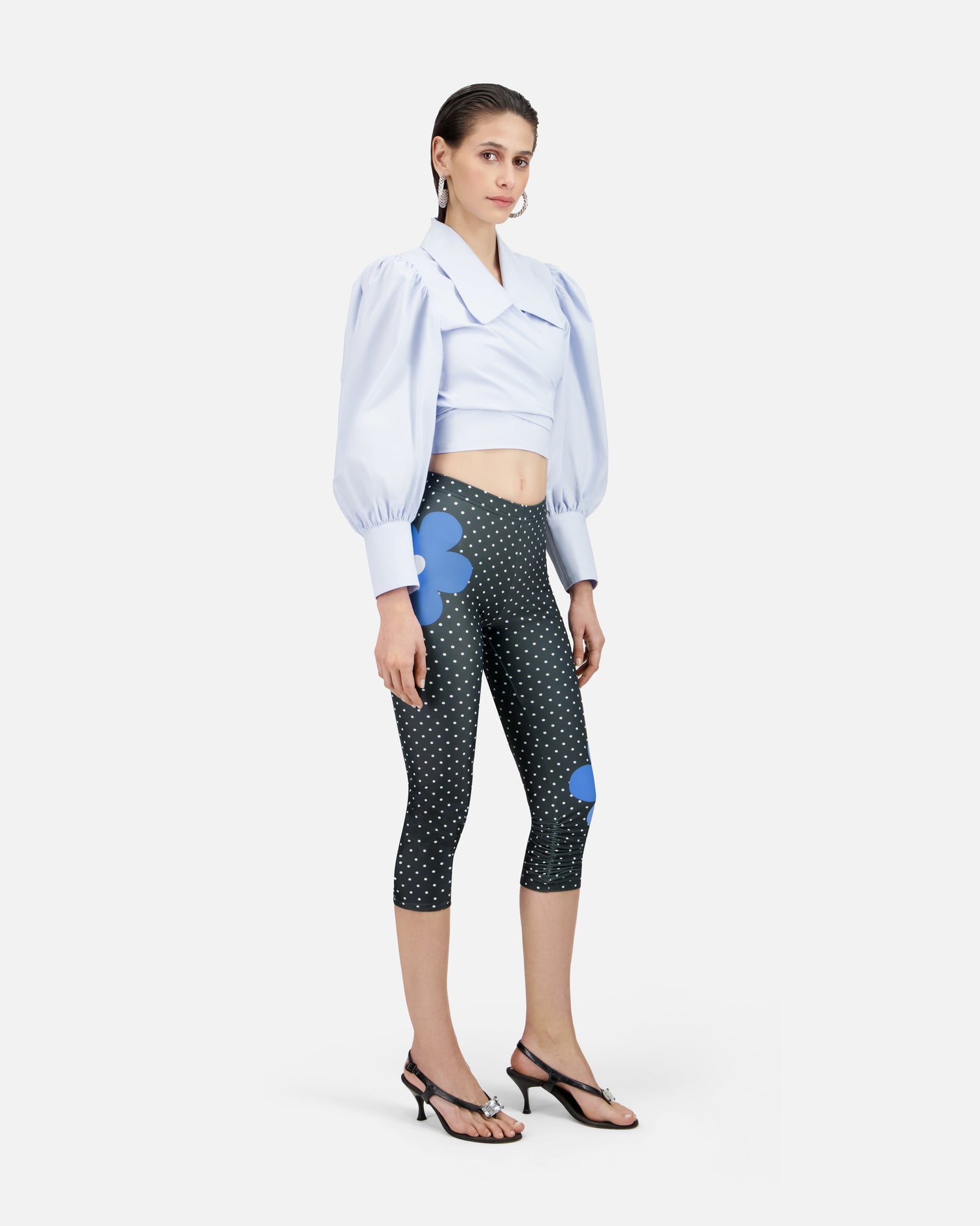 LEGGING CAPRI EN JERSEY STRETCH IMPRIMÉ