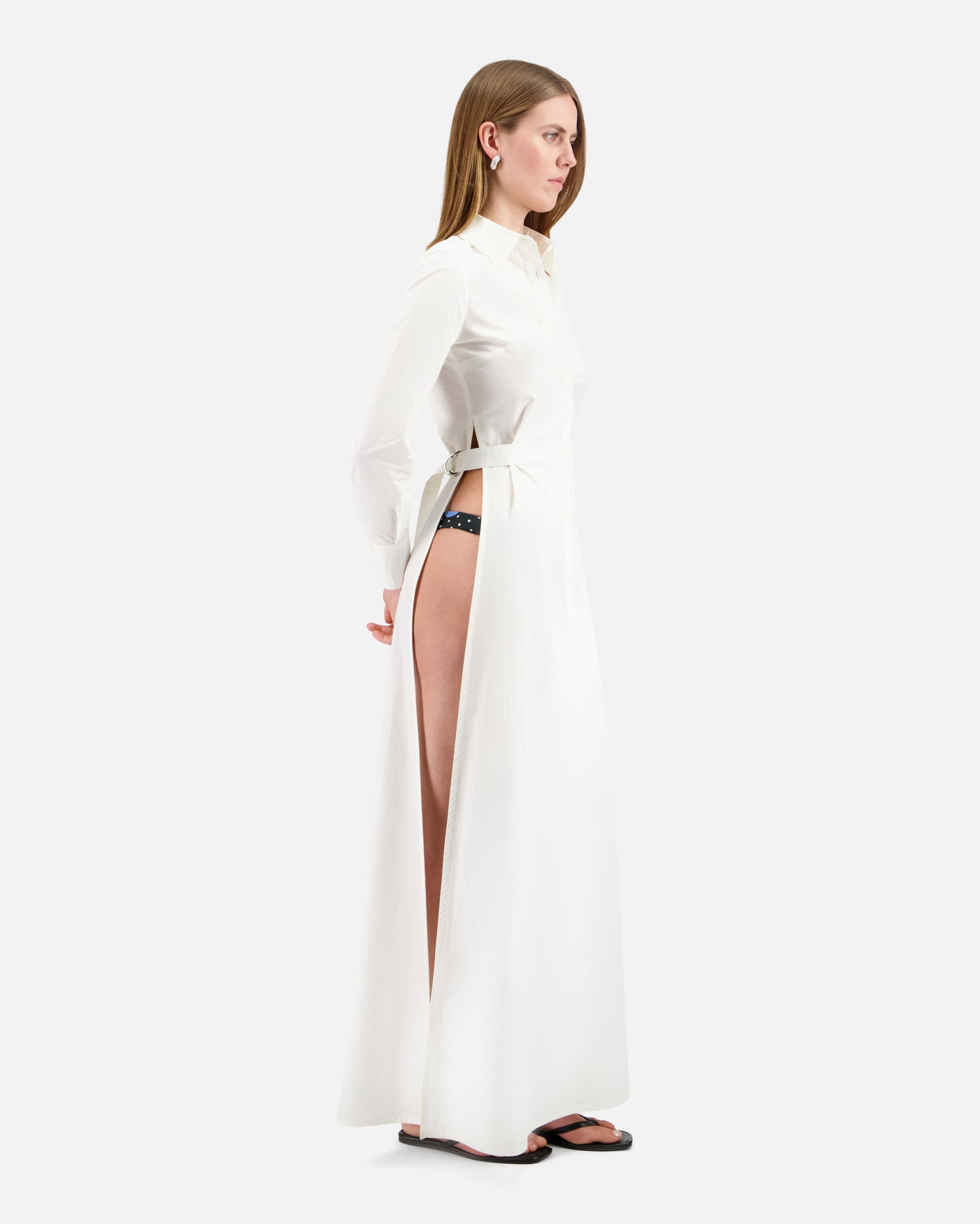CHEMISE LONGUE AVEC FENTES